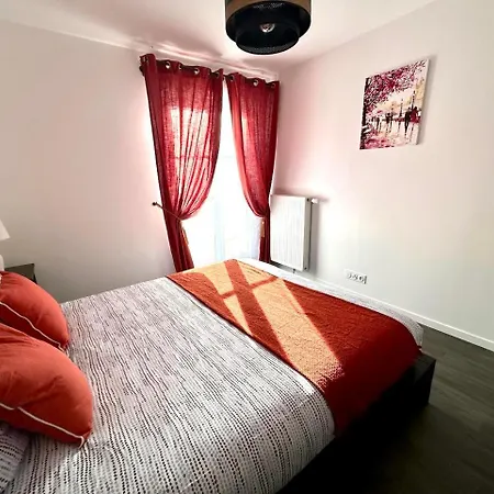 Le Cartier Appt F3, 7mn Disneyland, Parking,terrace Apartment *